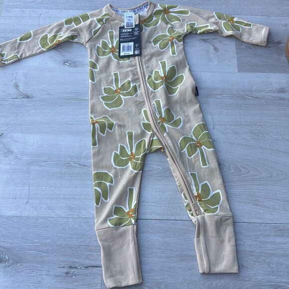 Bonds Zip Wondersuit Tropicle Palms Size 6-12 Months Nwt - Picture 3 of 4